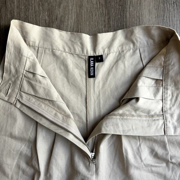 Ilana Kohn Cream Wide-Leg Trousers - Picture 5 of 8